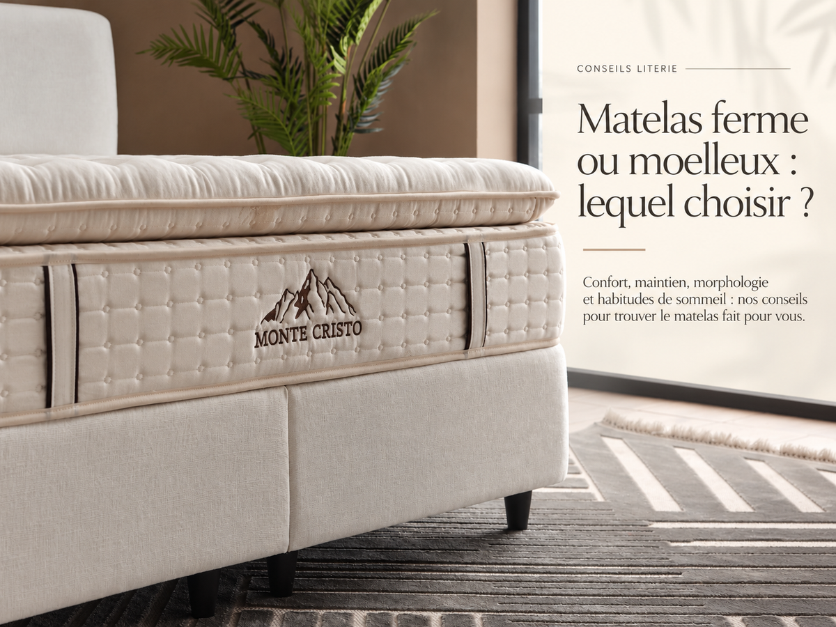 Matelas Monte Cristo Luxury Interiors présenté dans une chambre