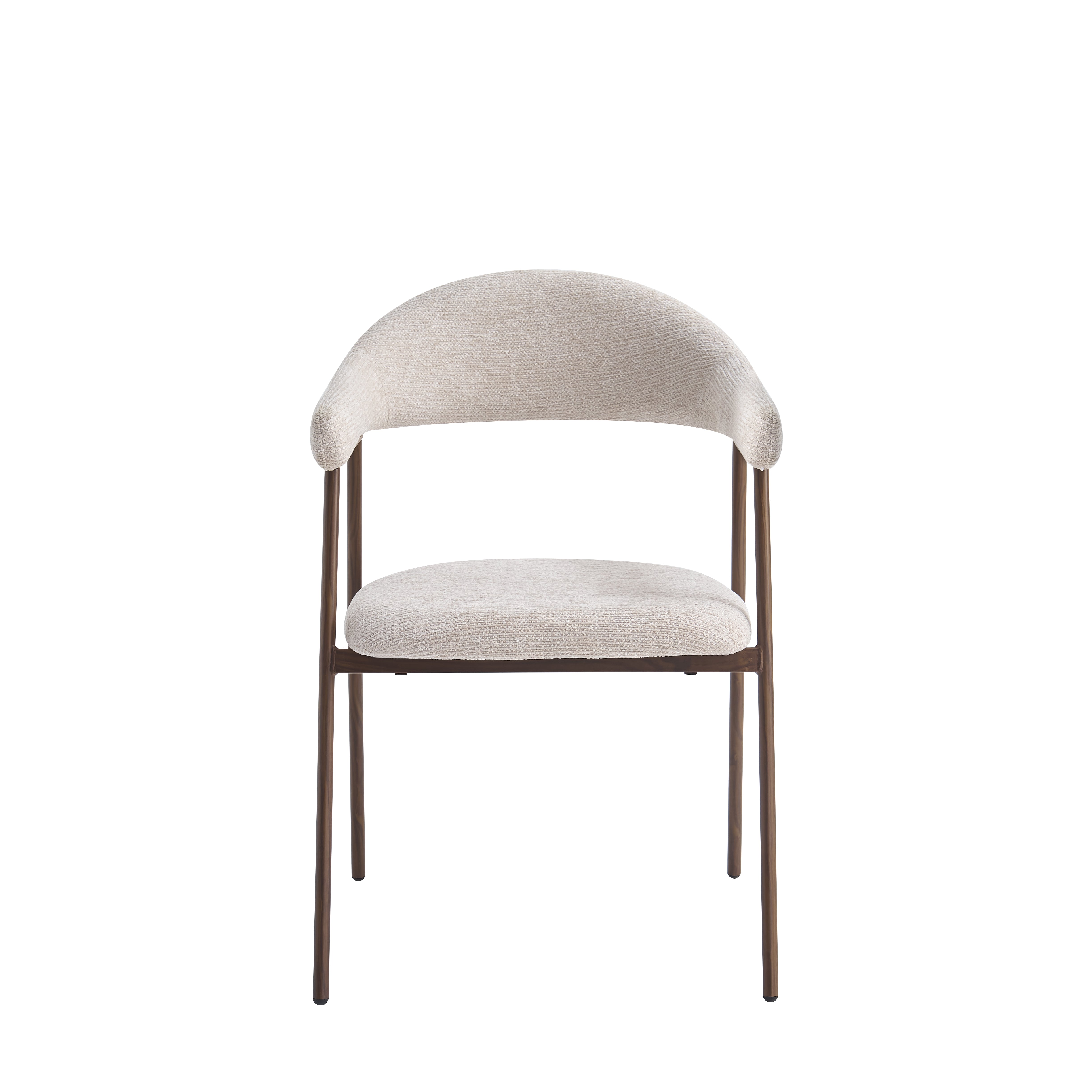 Chaise Alma Chenille Noyer