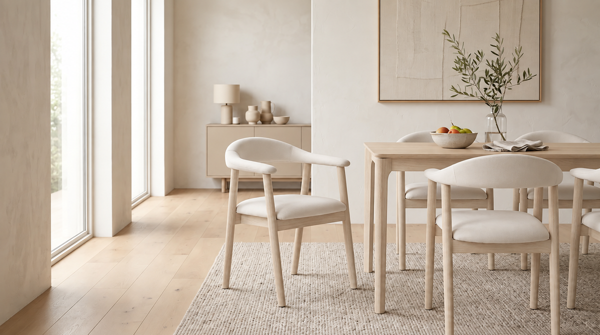 Chaise Berita Velours Beige Travertin