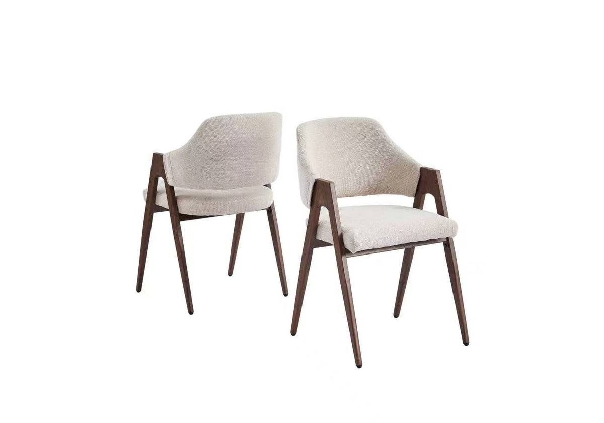 Chaise Ysé Chenille Noyer