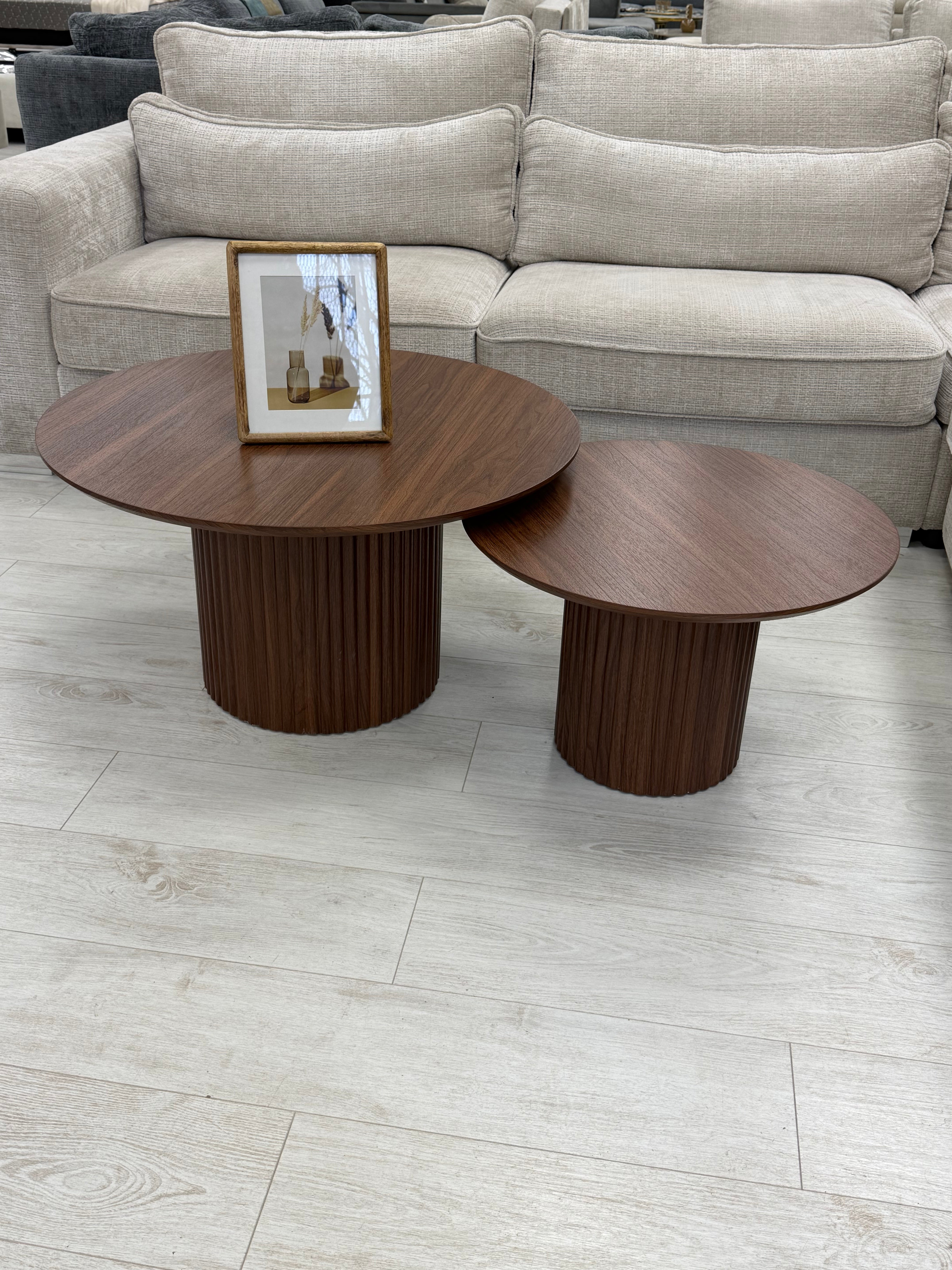 Table Basse Gigogne Duo Noyer