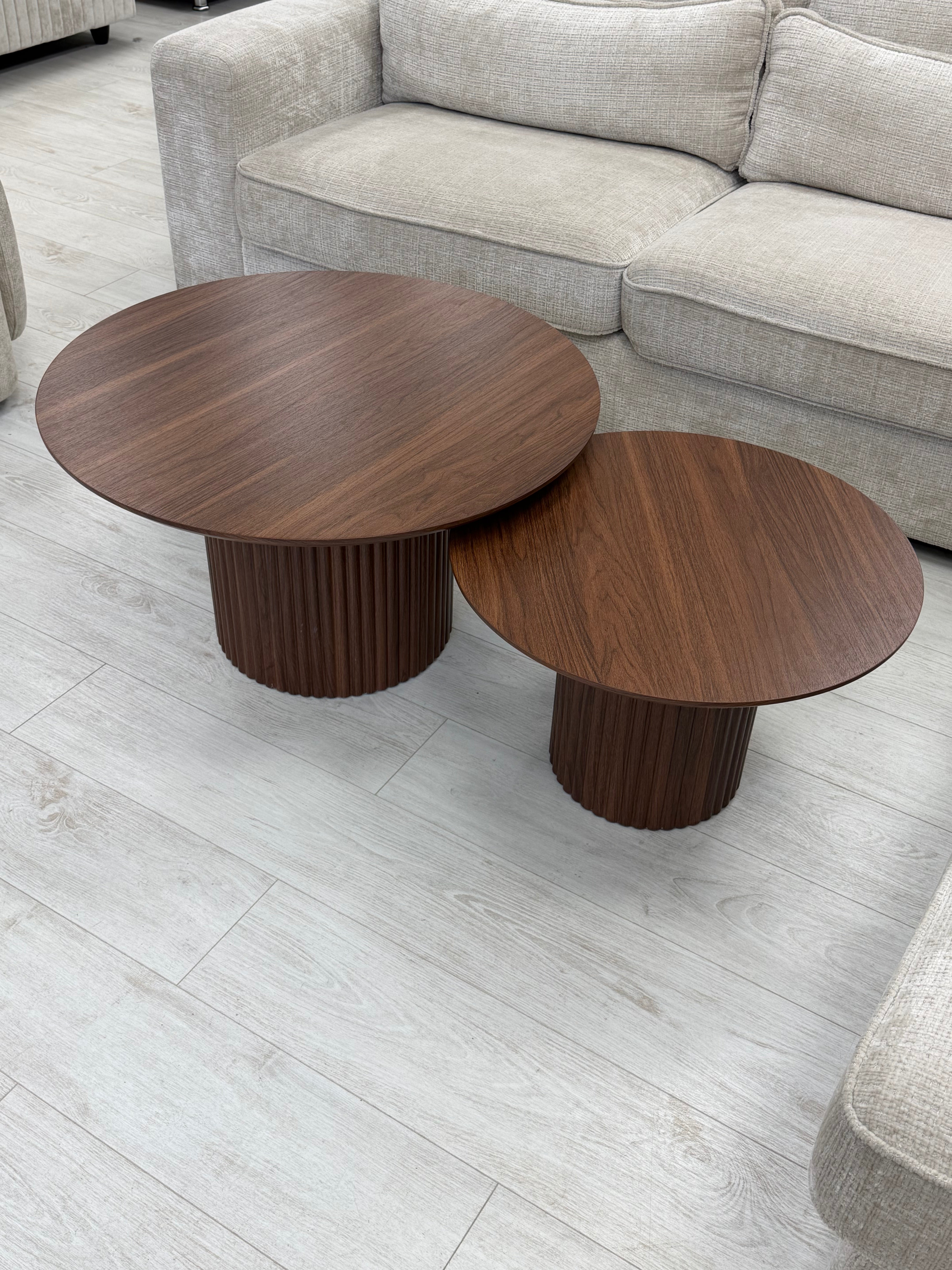 Table Basse Gigogne Duo Noyer