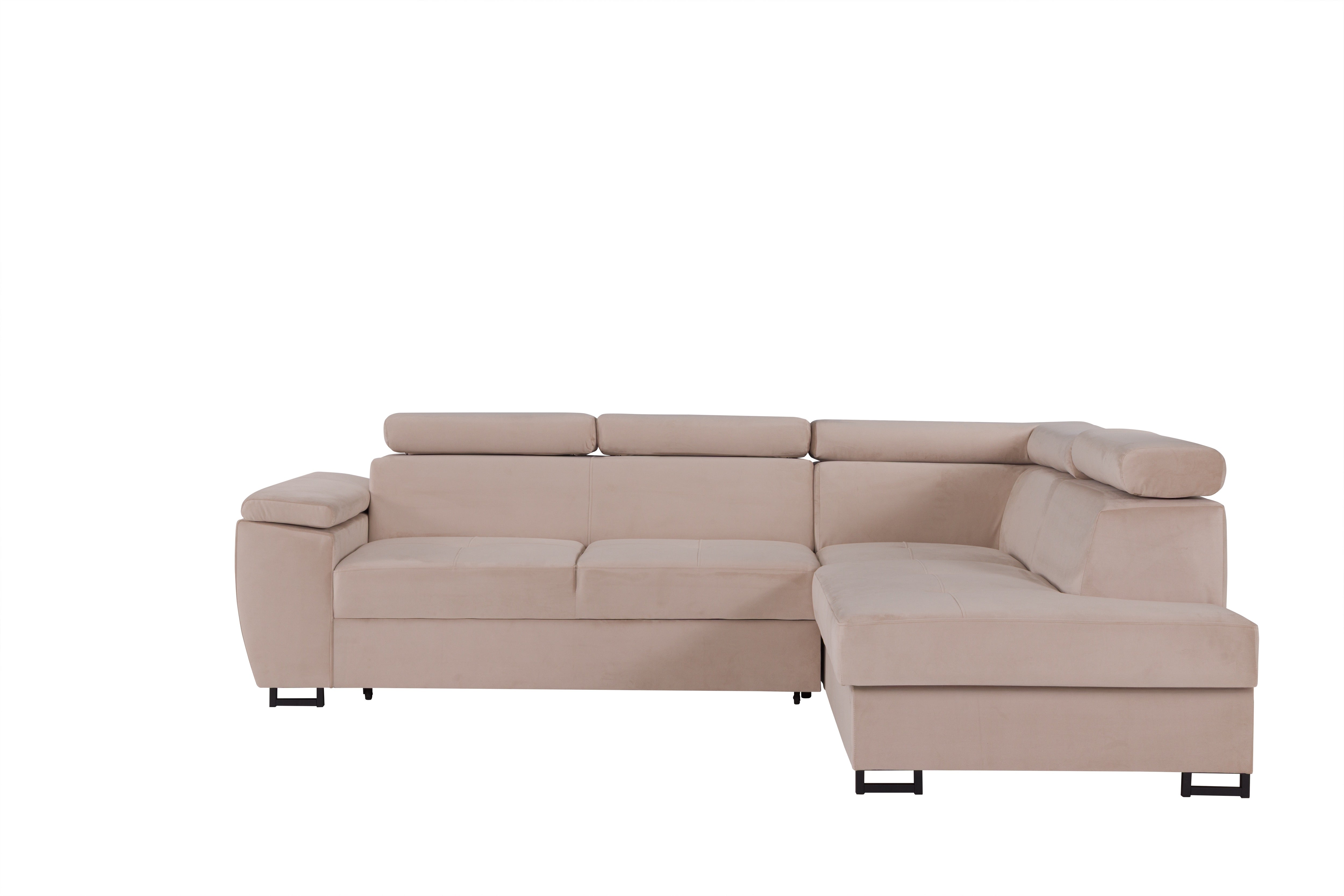 Canapé d'angle Toulouse Beige Velours