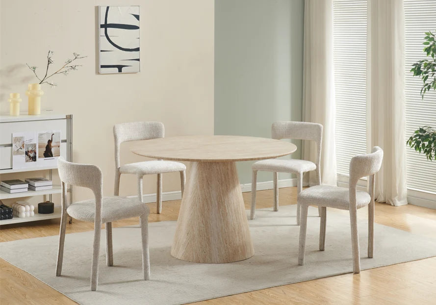 Table à manger Alma Travertin 1m20