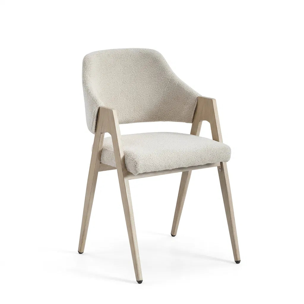 Chaise Ysé Chenille Travertin