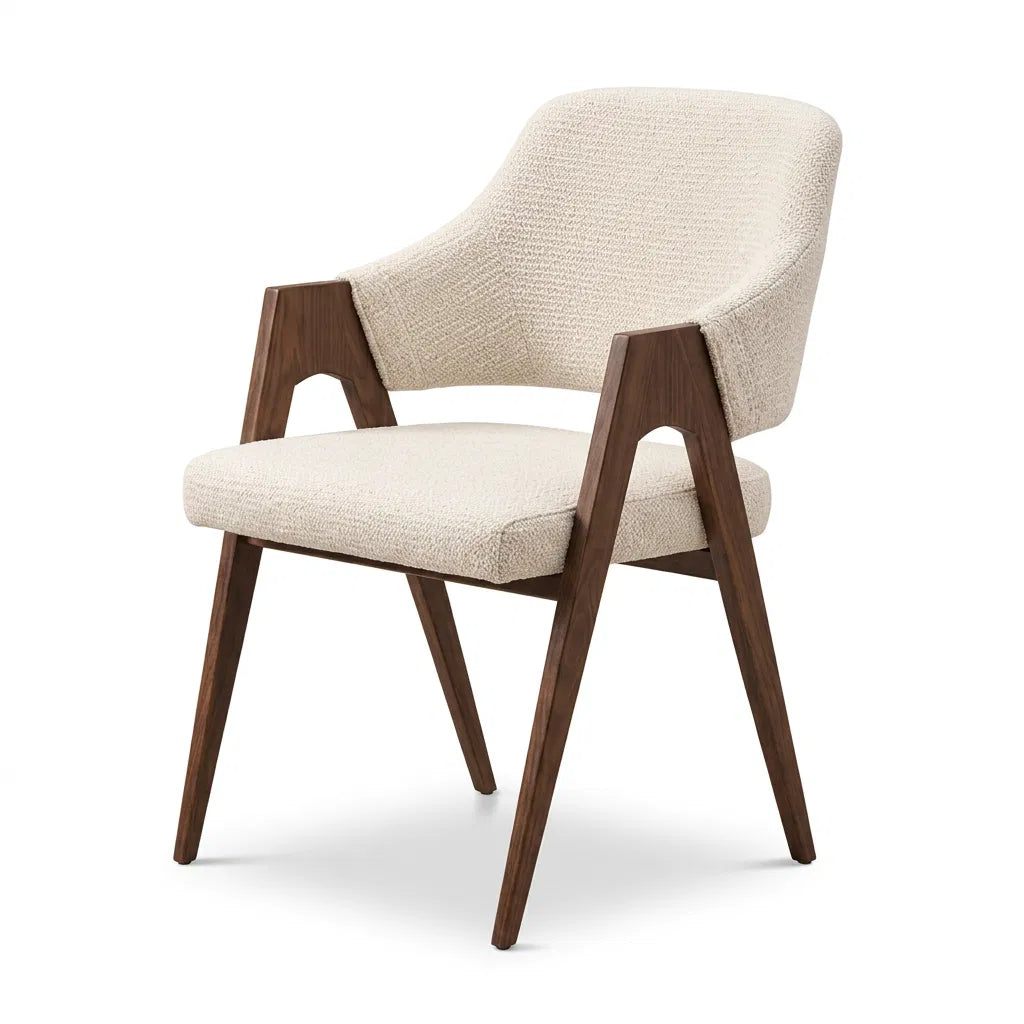 Chaise Ysé Chenille Noyer