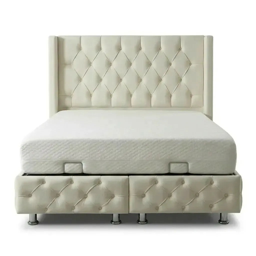 Lit coffre Cloute Blanc