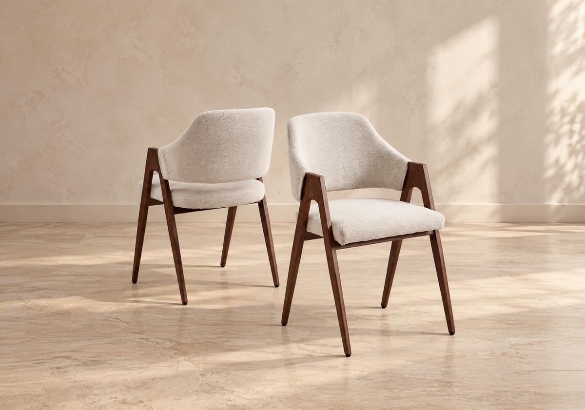 Chaise Ysé Chenille Noyer