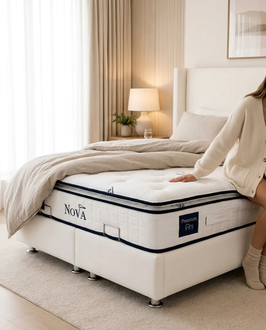 Pack complet Lit coffre Coco + Matelas Nova Premium 32cm