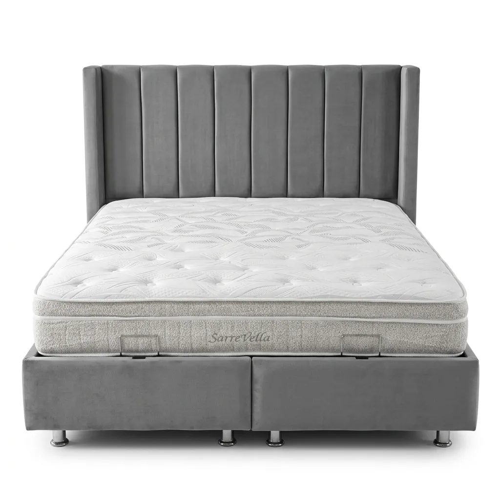 Lit coffre Tokyo Gris