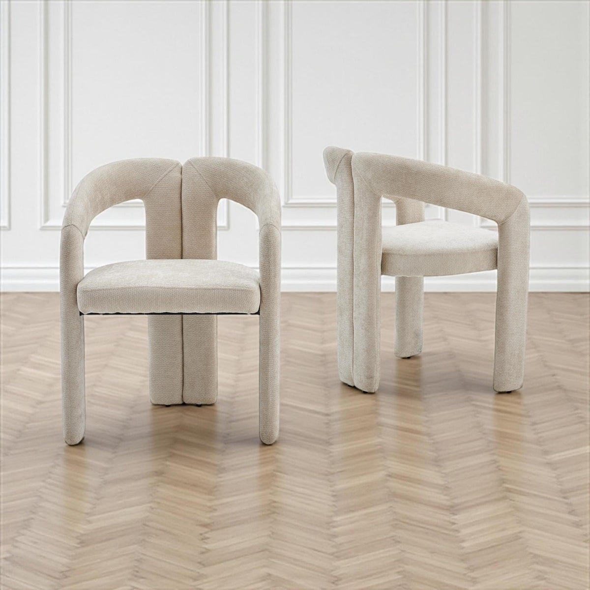 Chaise Onix Chenille Taupe