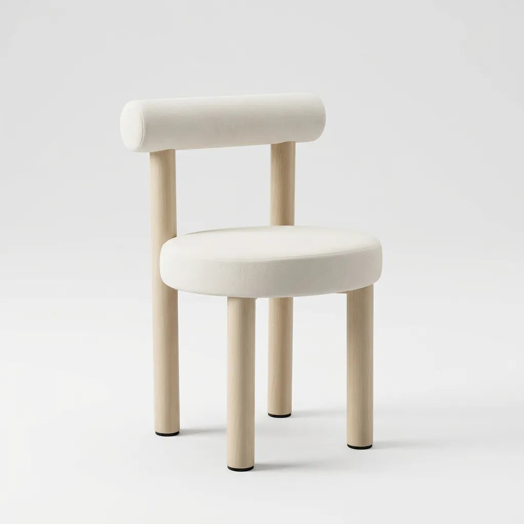 Chaise Irina Velours Beige Travertin