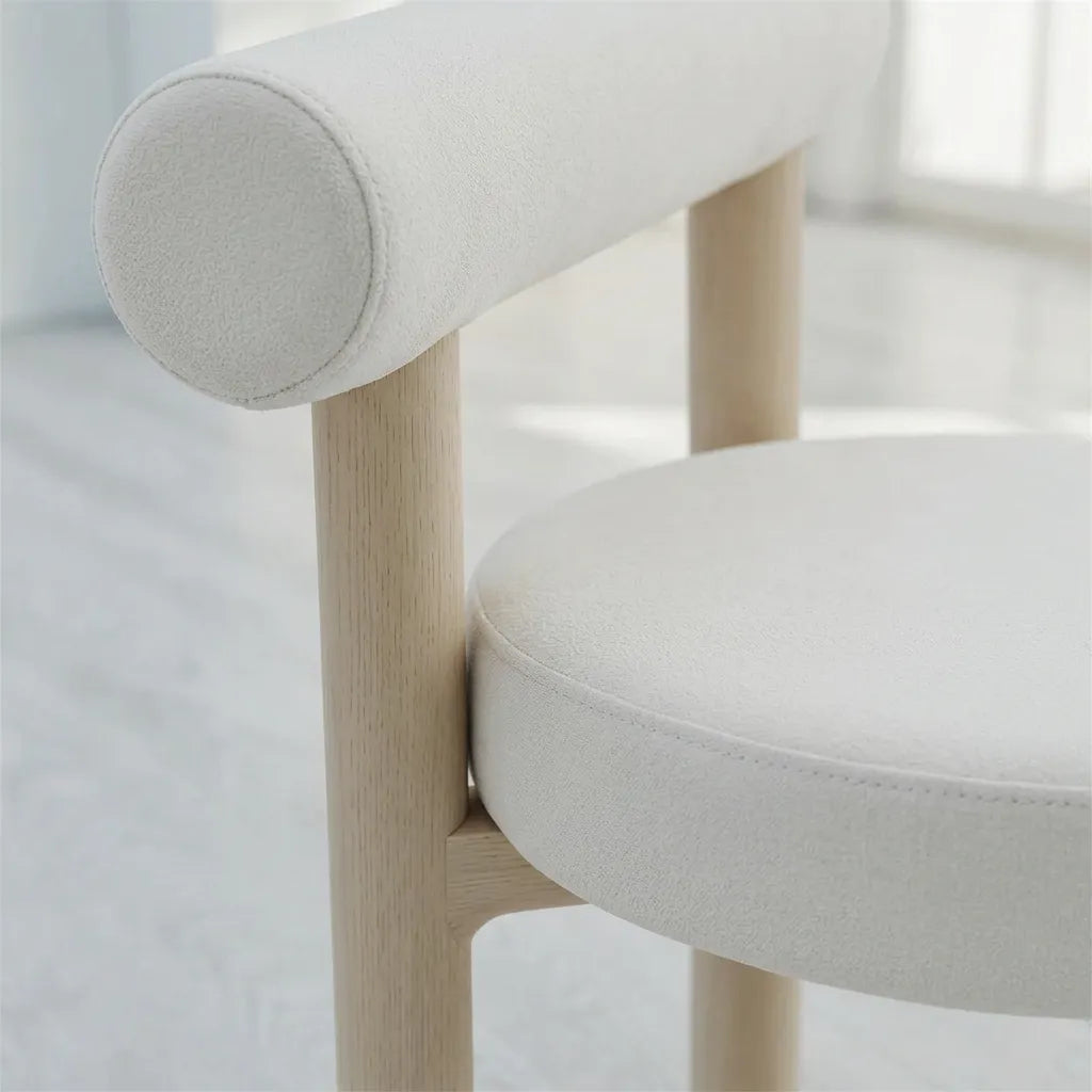Chaise Irina Velours Beige Travertin