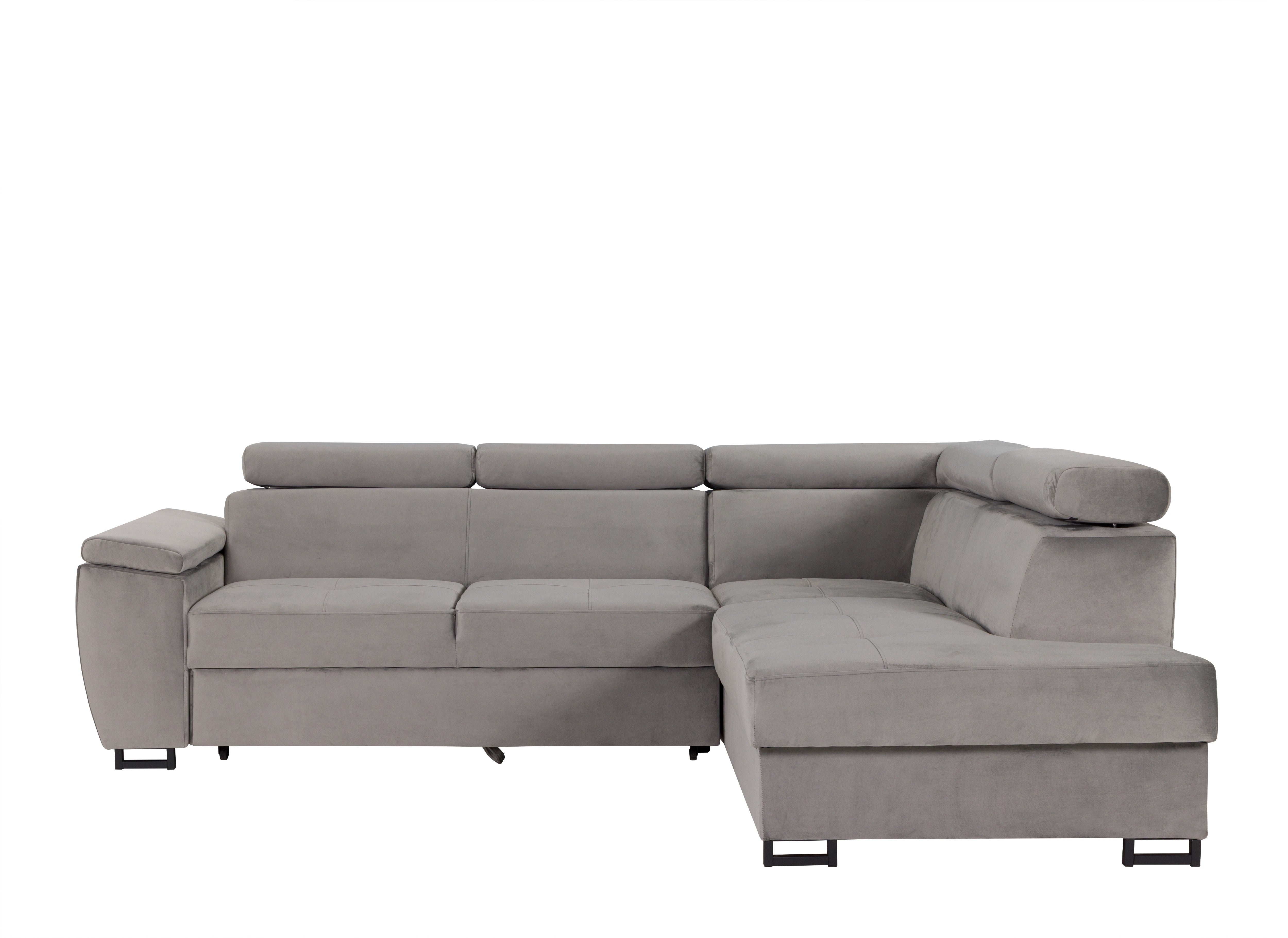 Canapé d'angle Toulouse Gris Velours