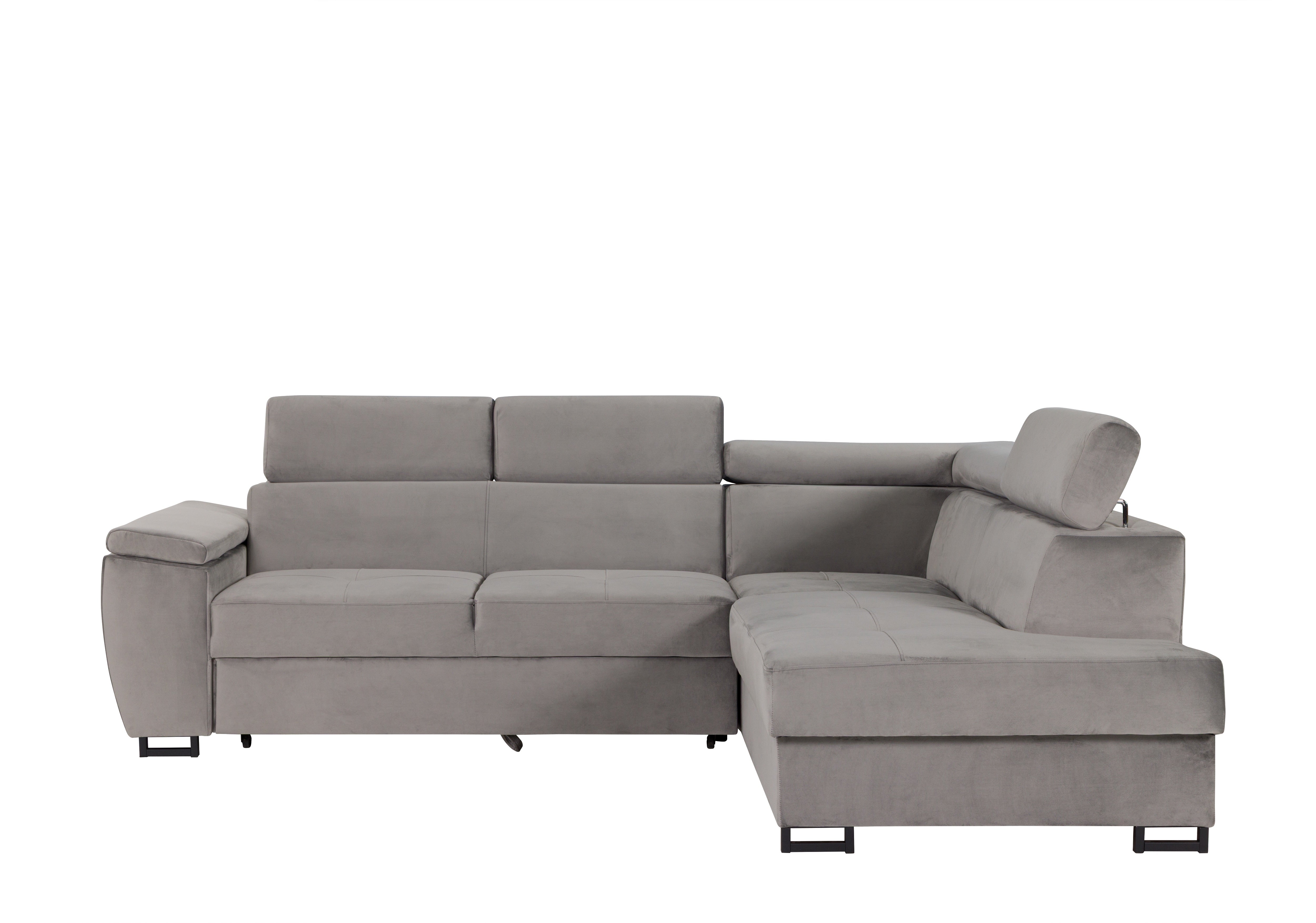 Canapé d'angle Toulouse Gris Velours