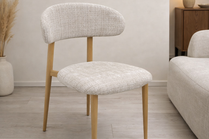 Chaise Bohème Marbella Beige Bois