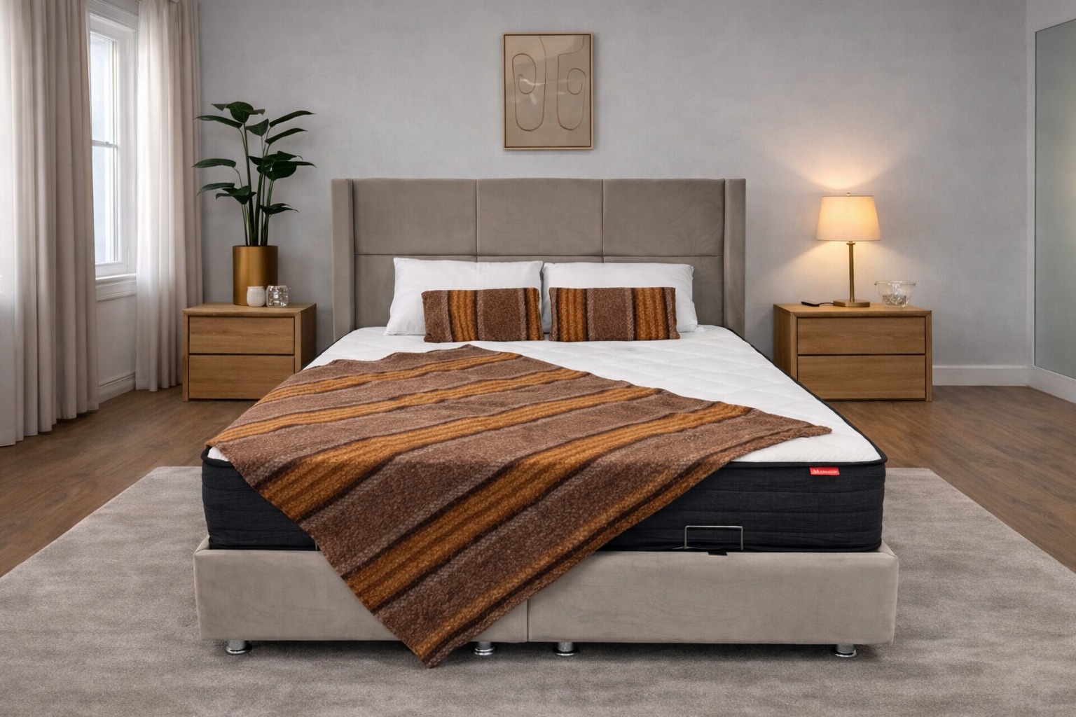 Lit coffre Rio Beige