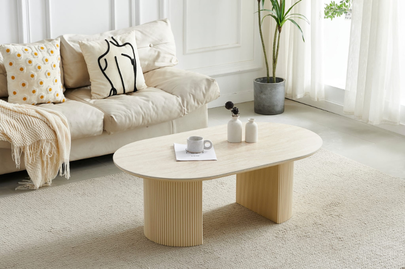 Table basse Calypso  Travertin